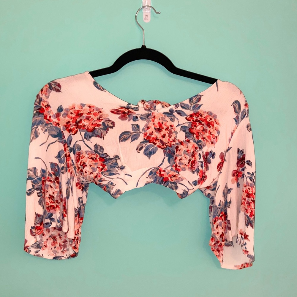 Floral crop top